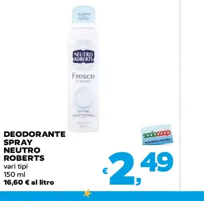 Deodorante spray neutro Roberts