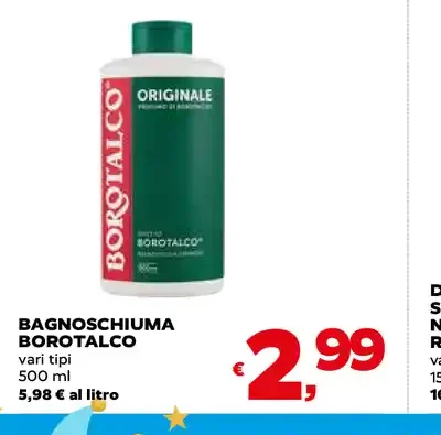 Bagnoschiuma Borotalco