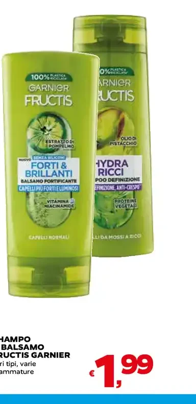 Shampoo o balsamo Fructis Garnier