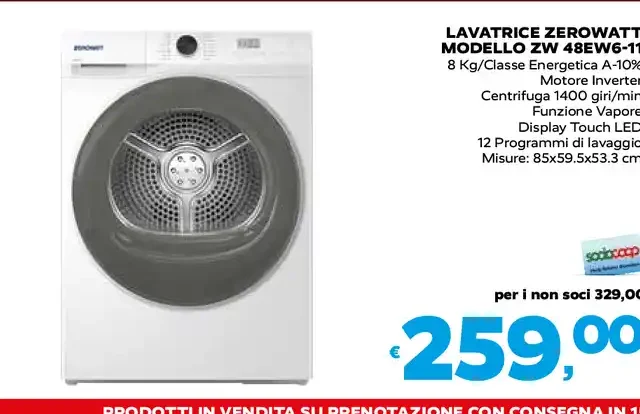 Lavatrice Zerowatt ZW 8WE6-11