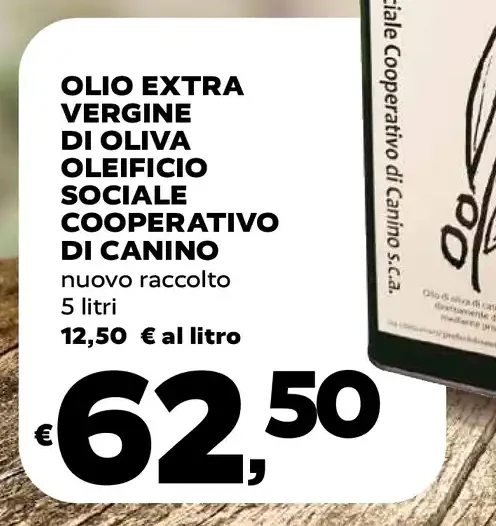 Olio extra vergine di oliva oleificio sociale cooperativo di Canino