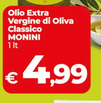 Olio extra vergine di oliva classico Monini
