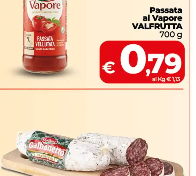 Passata al vapore Valfrutta