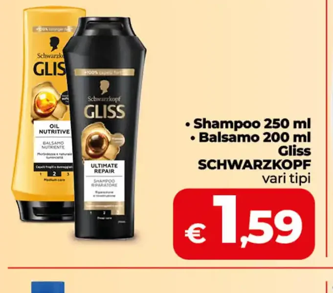 Shampoo o balsamo Gliss Schwarzkopf