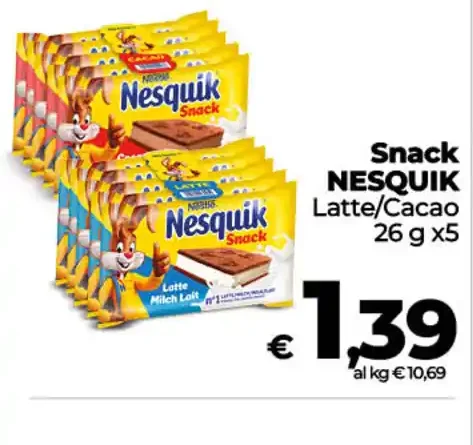 Snack Nesquik latte/cacao