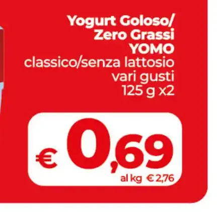 Yogurt Galosol/Zero Grassi Yomo