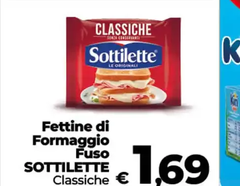 Fettine di formaggio Sottilette
