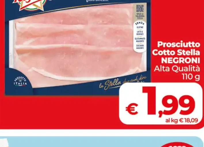 Prosciutto cotto Stella Negroni