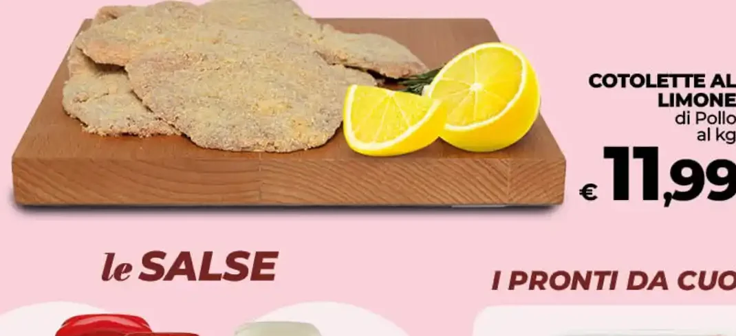 Cotolette al limone di pollo