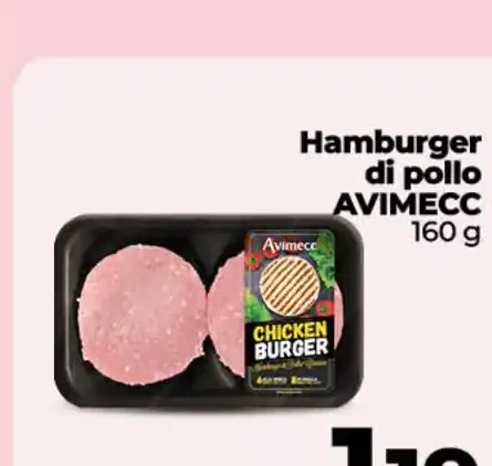 Hamburger di pollo Avimecc