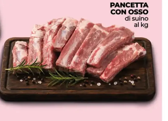 Pancetta con osso di suino