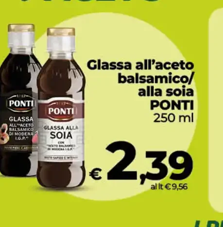 Glassa all'aceto balsamico/alla soia Ponti