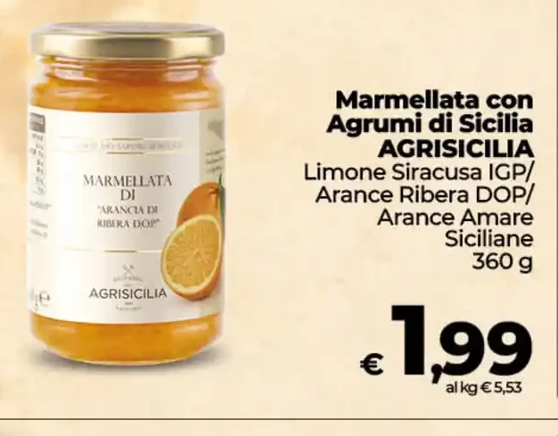 Marmellata con agrumi di Sicilia Agrisicilia