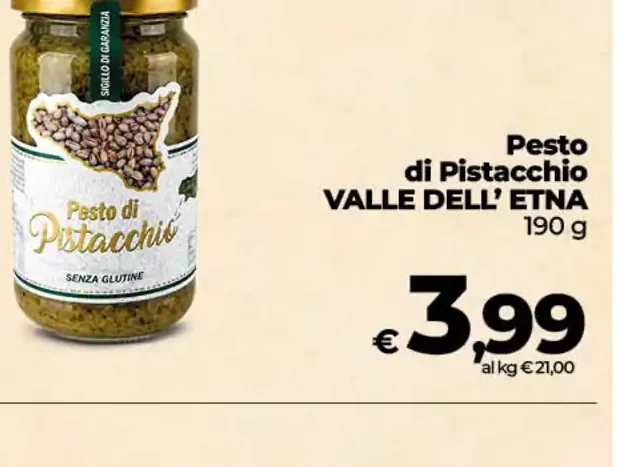 Pesto di pistacchio Valle dell'Etna