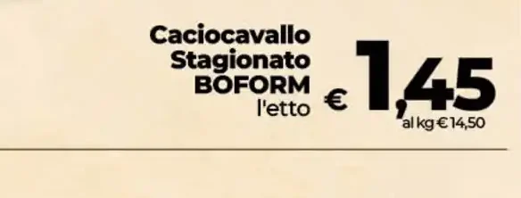 Caciocavallo stagionato Boforno