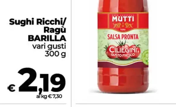 Sughi Ricchi/Ragù Barilla