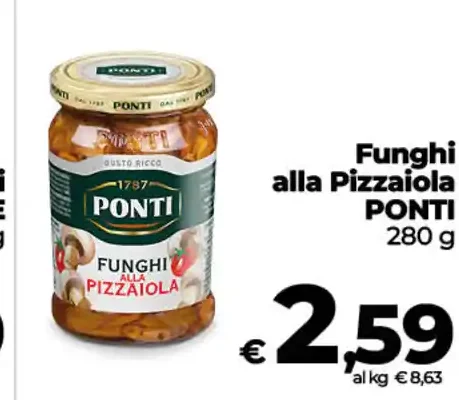 Funghi alla pizzaiola Ponti
