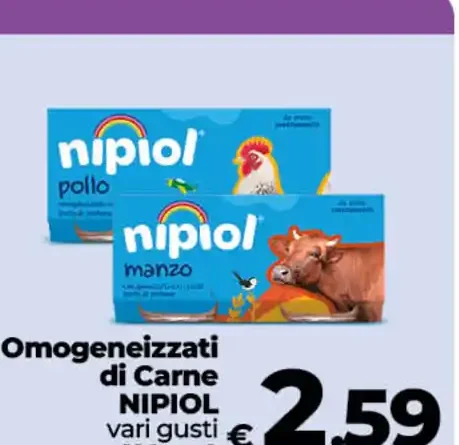 Omogeneizzati di carne Nipiol