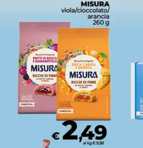 Frollini ripieni Fibrextra Misura