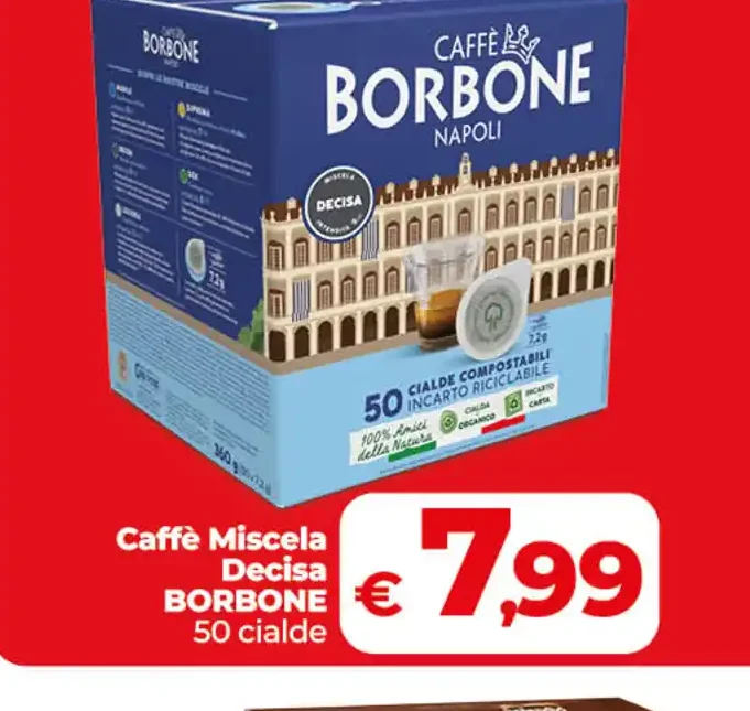 Caffè miscela Decisa Borbone