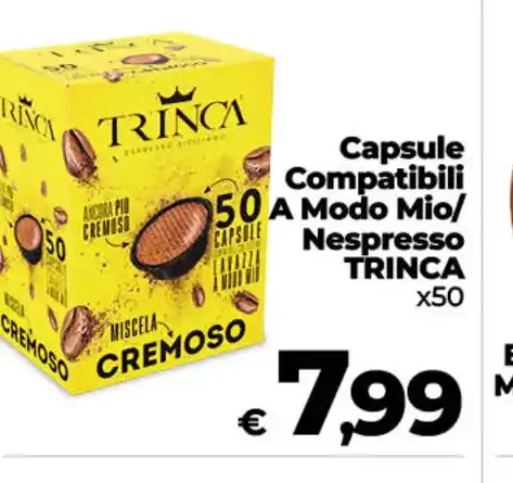 Capsule compatibili a modo mio Nespresso Trinca