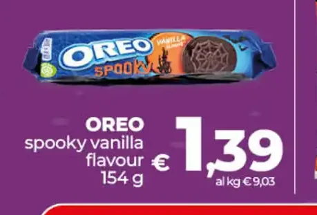 Oreo spooky vanilla flavour