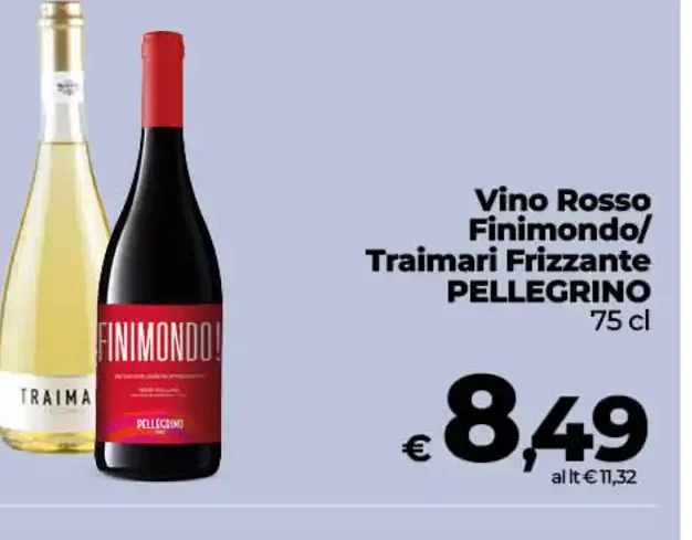 Vino Rosso Finimondo Tra i Mari Frizzante