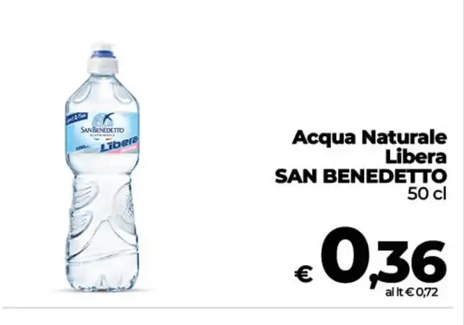 Acqua naturale Libera San Benedetto