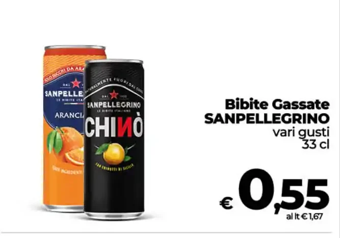 Bibite gassate Sanpellegrino