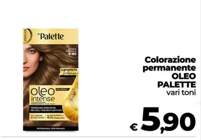 Colorazione permanente oleo Palette