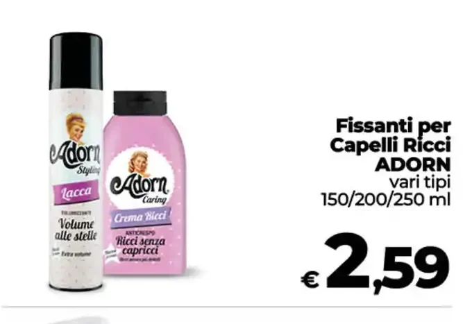 Fissante per capelli ricci Adorn