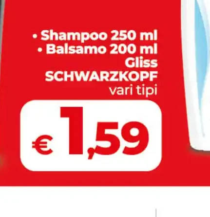 Shampoo e balsamo Gliss Schwarzkopf
