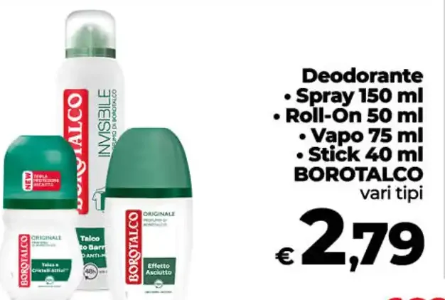 Deodorante Borotalco