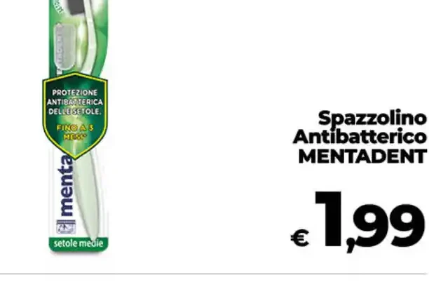 Spazzolino antibatterico Mentadent