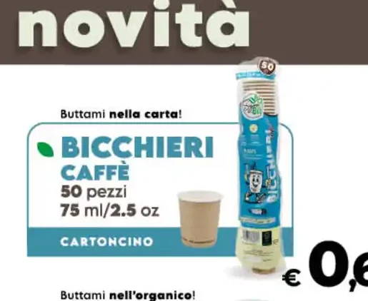 Bicchieri caffè cartoncino