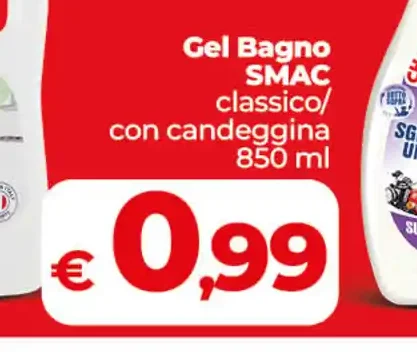 Gel bagno SMAC classico/con candeggina