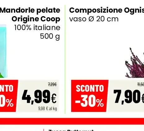 Mandorle pelate Origine Coop