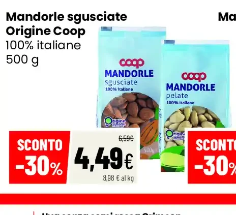 Mandorle sgusciate Origine Coop
