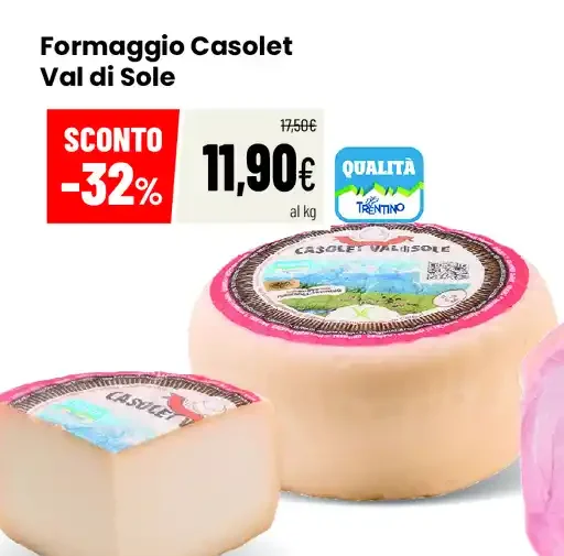 Formaggio Casolet Val di Sole