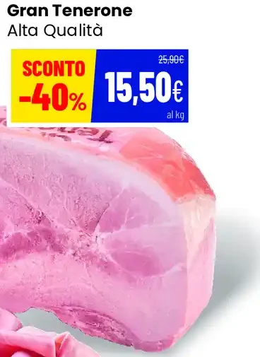 Prosciutto cotto Gran Tenerone Alta Qualità