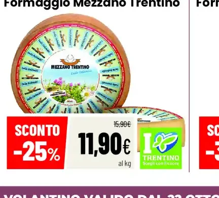 Formaggio Mezzano Trentino