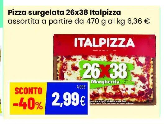Pizza surgelata 26x38 Italpizza