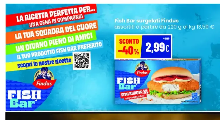 Fish Bar surgelati Findus