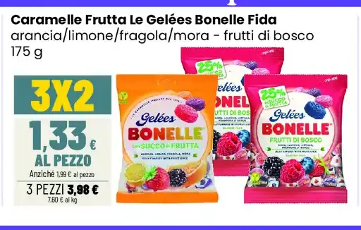 Caramelle Frutta Le Geleés Bonelle Fida