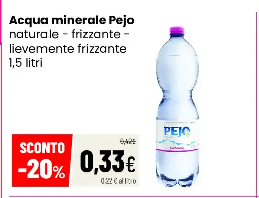 Acqua minerale Pejo