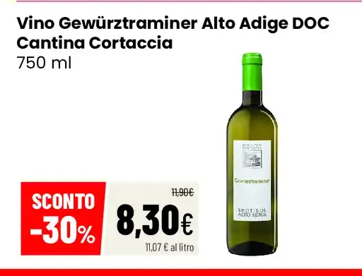 Vino Gewürztraminer Alto Adige DOC