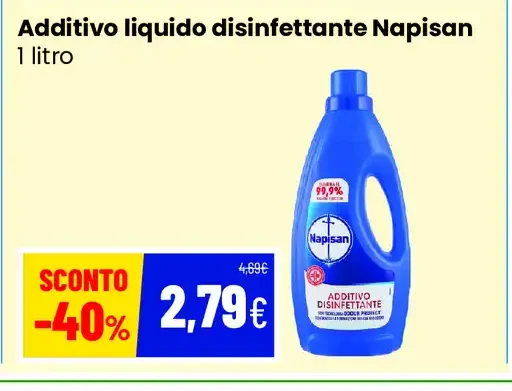 Additivo liquido disinfettante NapiSan