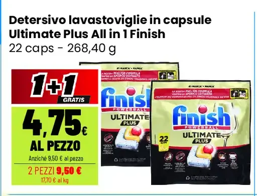 Detersivo lavastoviglie in capsule Ultimate Plus