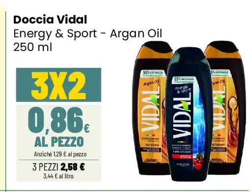Doccia Vidal Energy & Sport