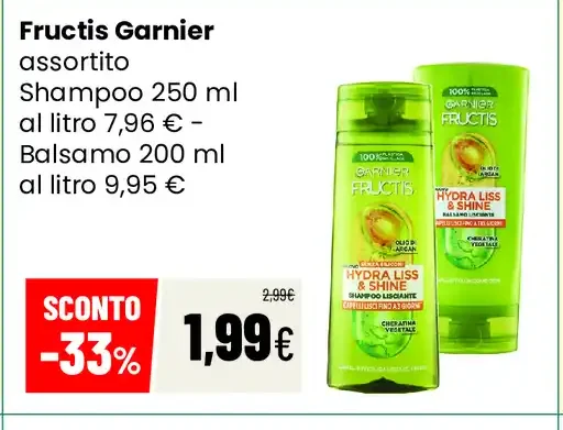 Fructis Garnier shampoo o balsamo